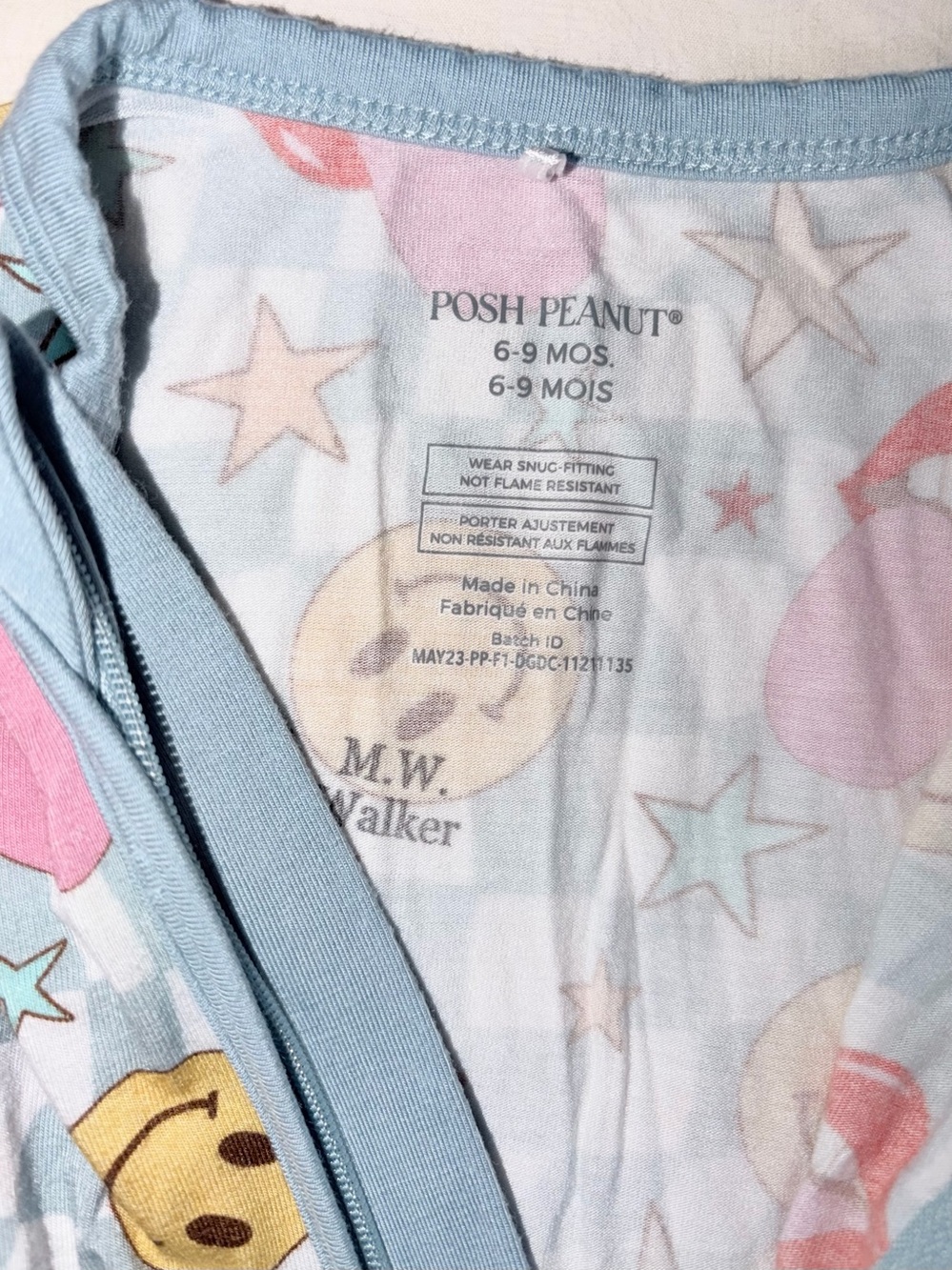 Posh Peanut, Bums&Roses One-Piece Pajama/Rompers Sz 6-9M - Picture 5 of 10